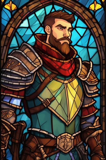 00522-1539157900-_lora_Stained Glass Portrait_1_Stained Glass Portrait - Dungeons and Dragons character art. Town guard captain. Digital stained.png